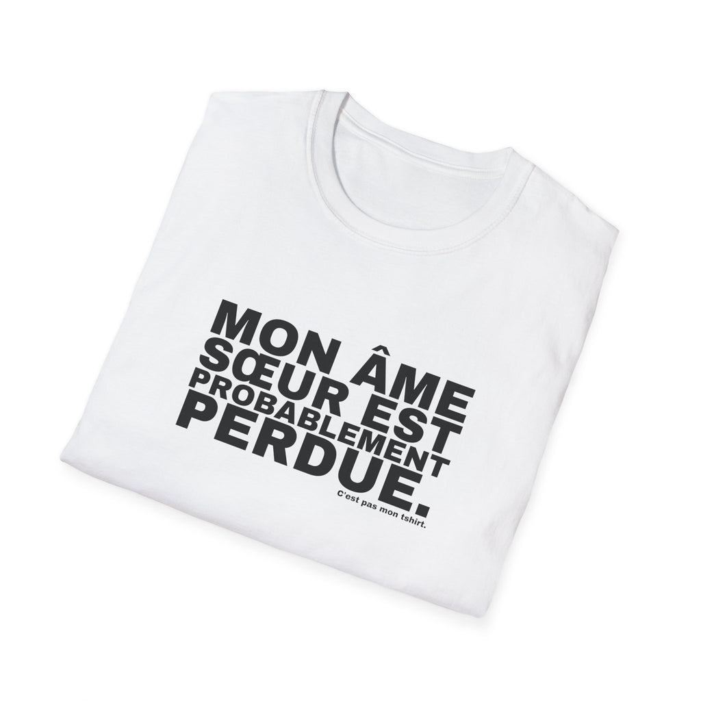 MON ÂME SŒUR EST PROBABLEMENT PERDUE.