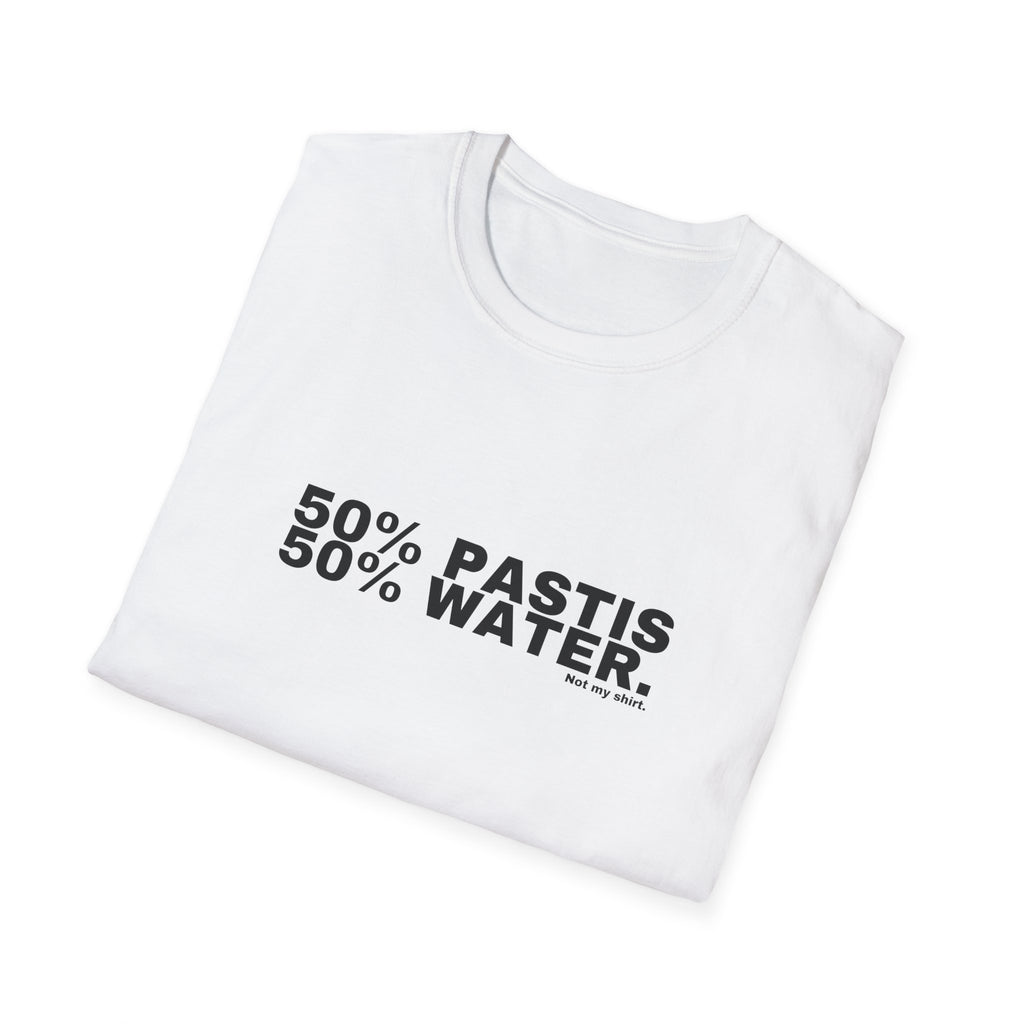50% PASTIS 50% WATER.