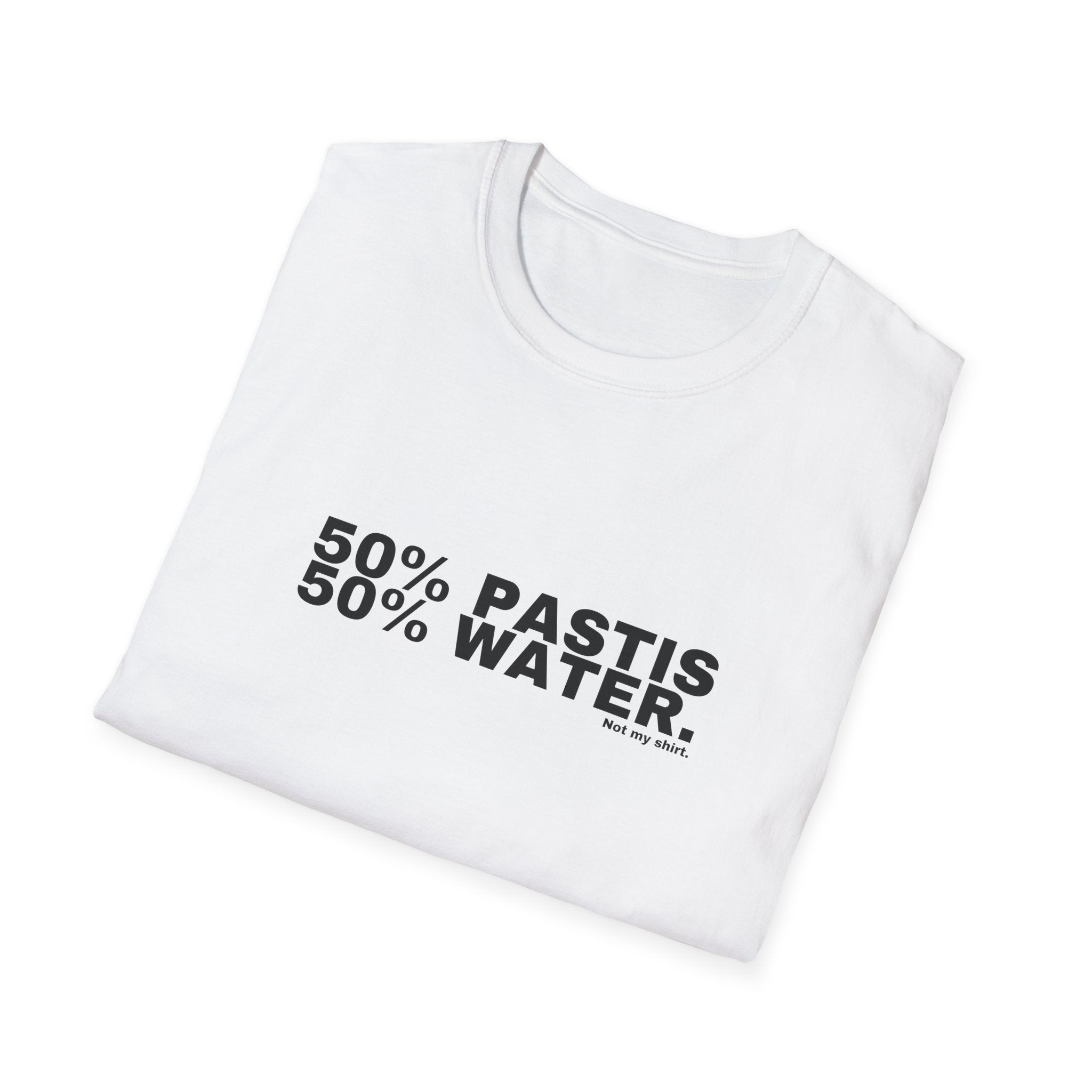 50% PASTIS 50% WATER.
