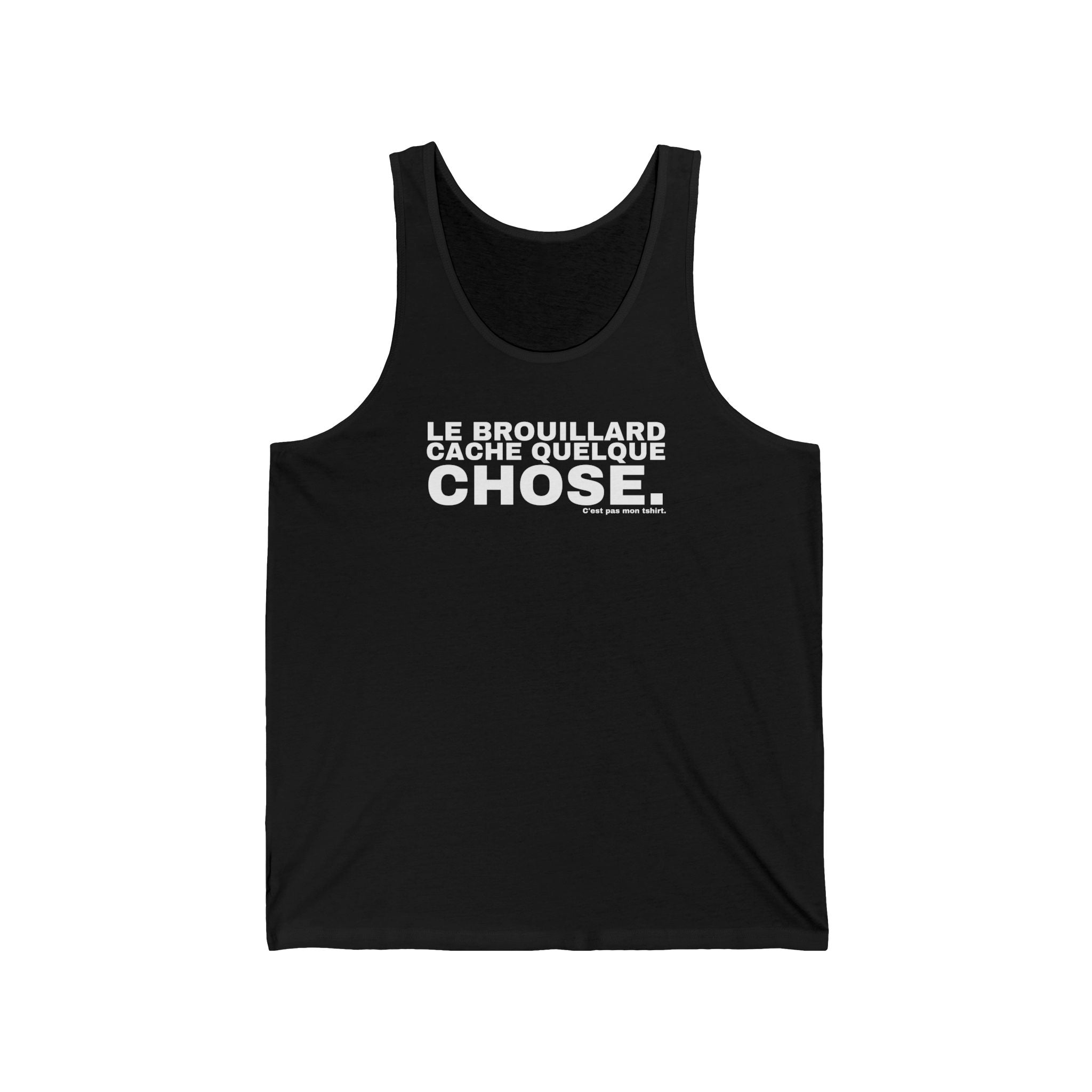 LE BROUILLARD CACHE QUELQUE CHOSE.