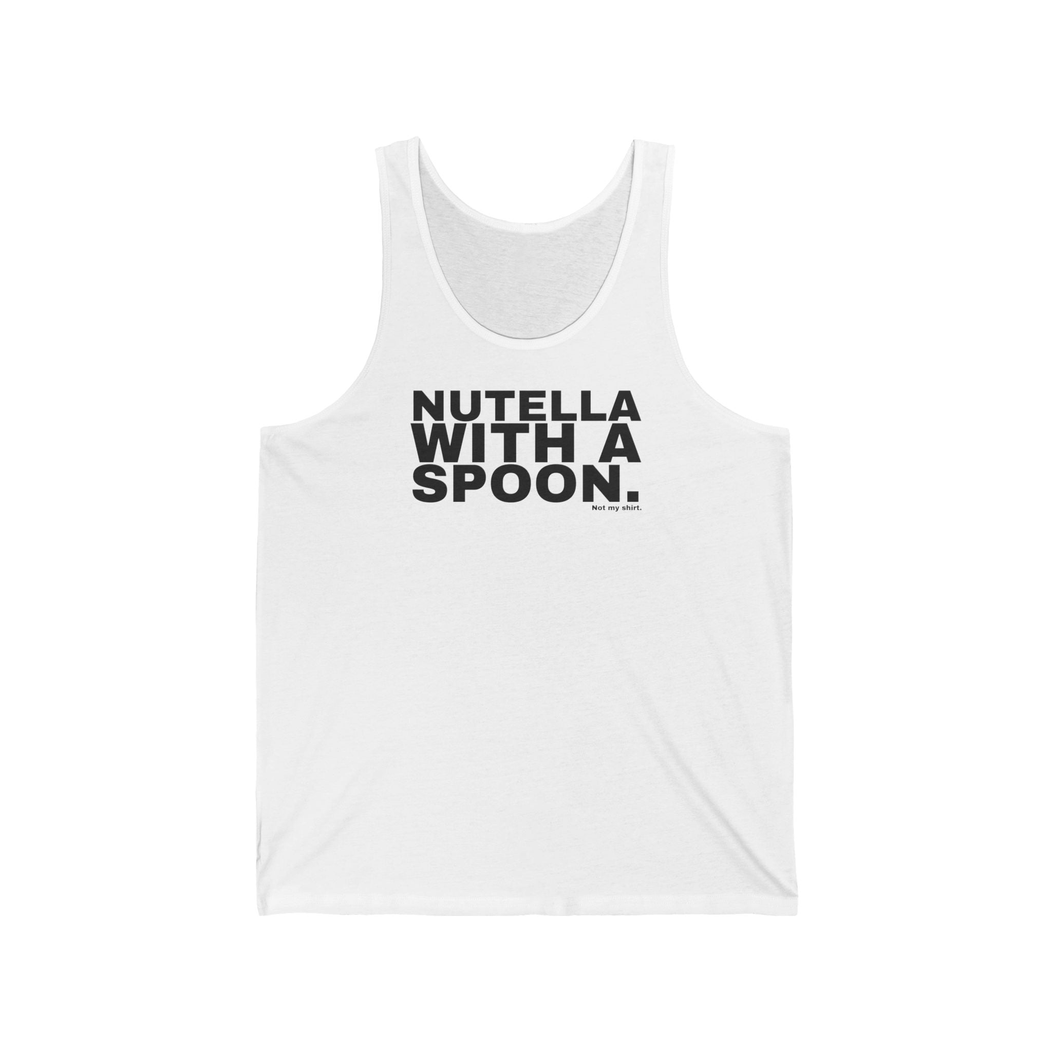 NUTELLA WITH A SPOON.