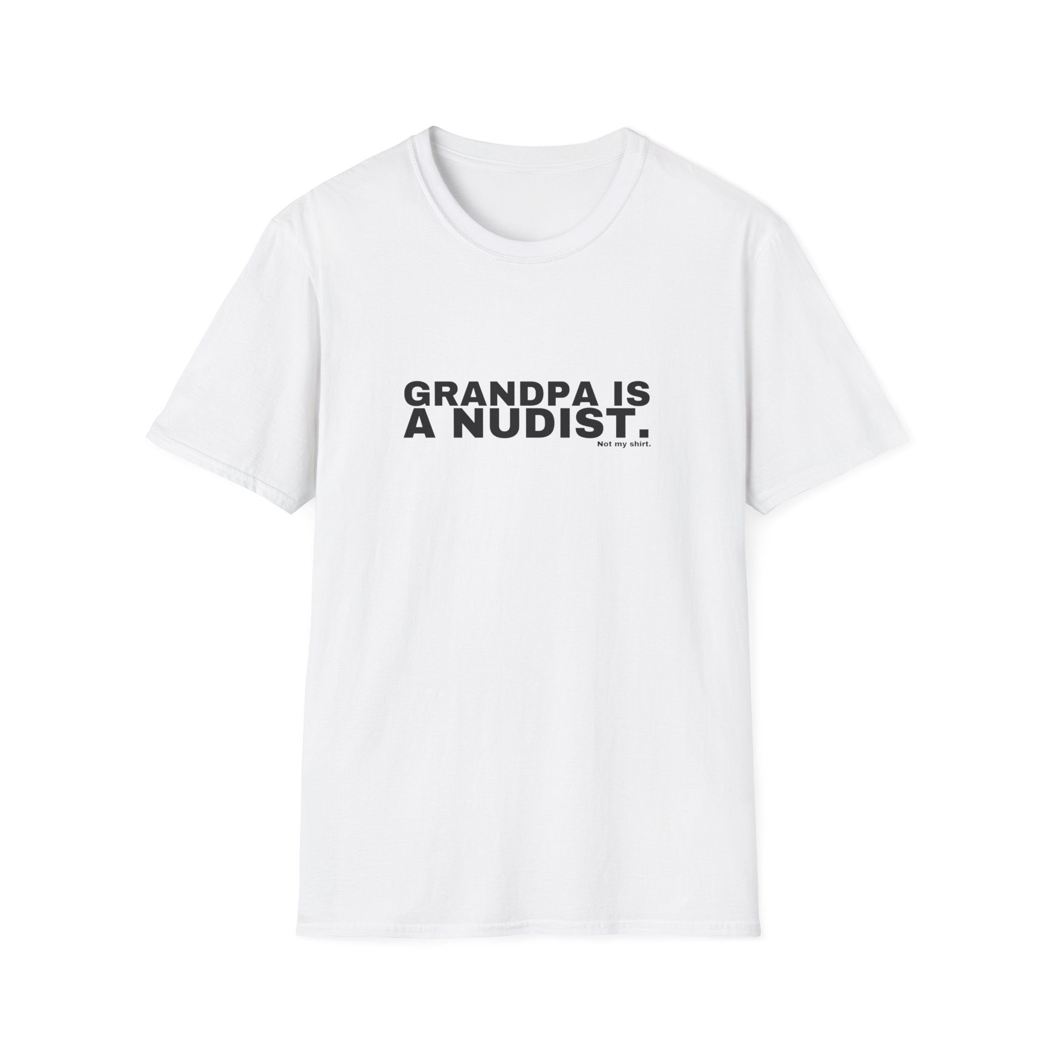 GRANDPA IS A NUDIST.