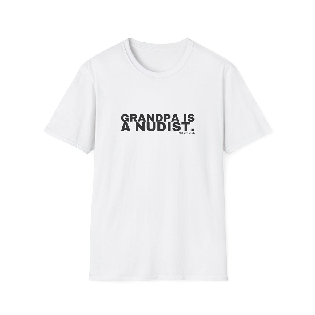 GRANDPA IS A NUDIST.