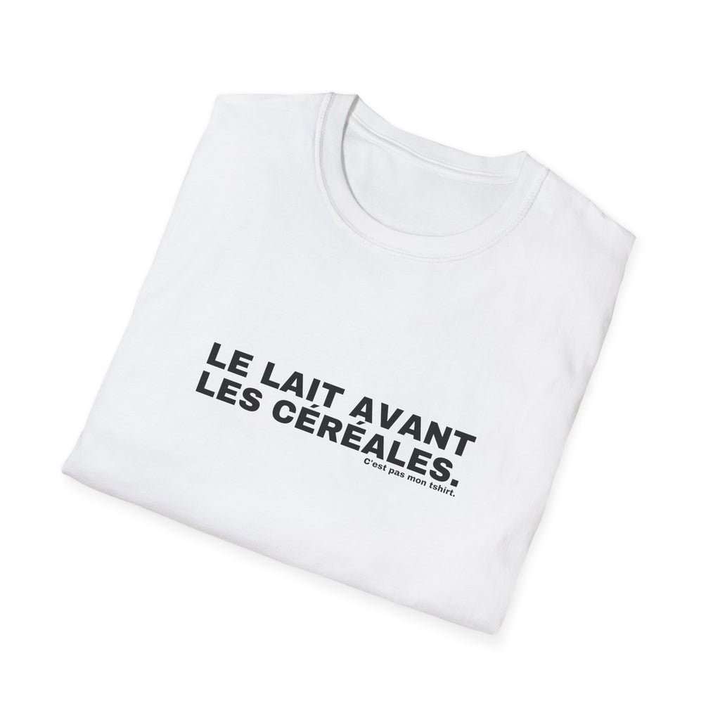 LE LAIT AVANT LES CÉRÉALES.