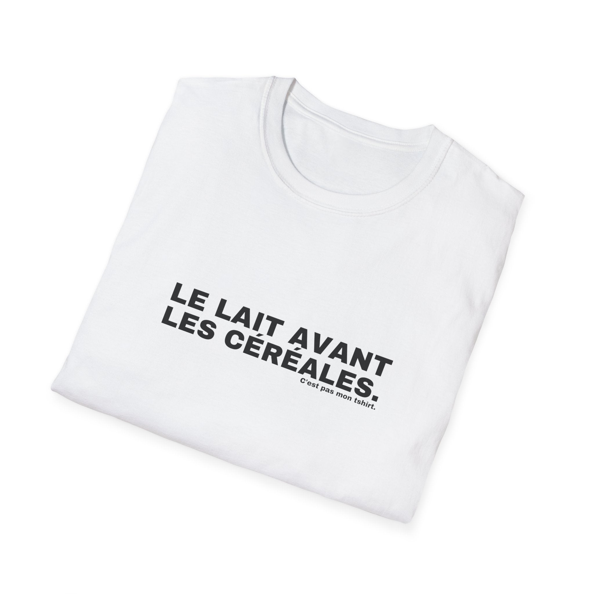 LE LAIT AVANT LES CÉRÉALES.