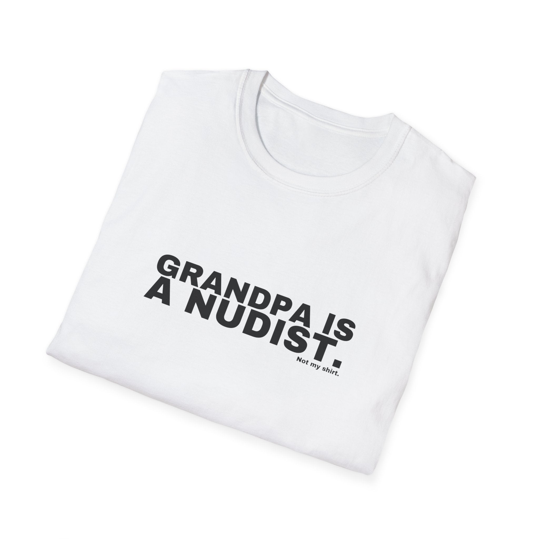 GRANDPA IS A NUDIST.