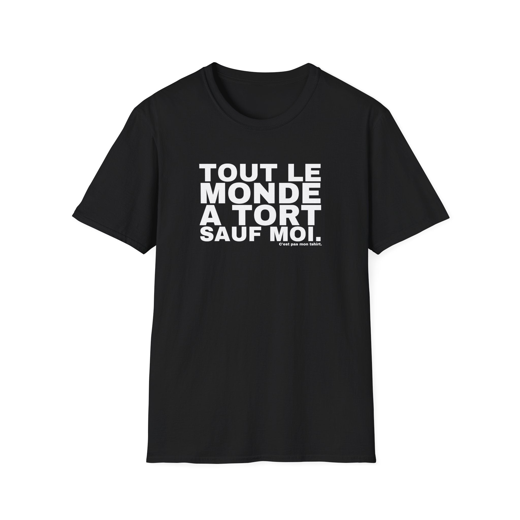 TOUT LE MONDE A TORT SAUF MOI.