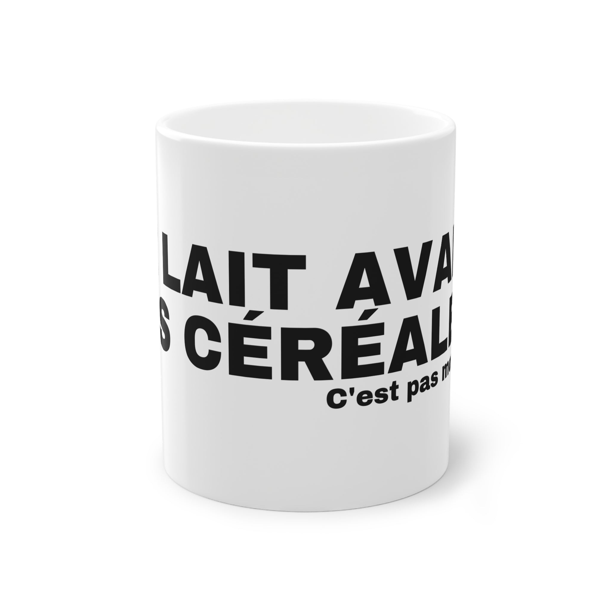 LE LAIT AVANT LES CÉRÉALES.