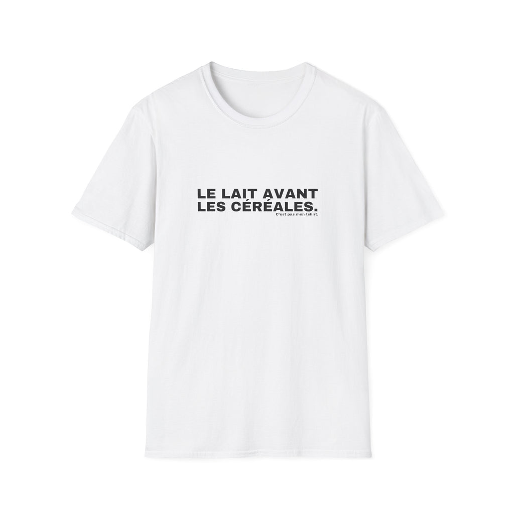 LE LAIT AVANT LES CÉRÉALES.