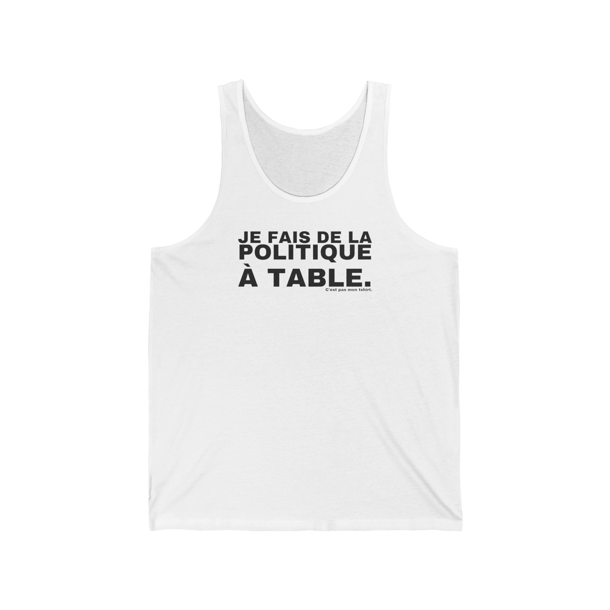 JE FAIS DE LA POLITIQUE À TABLE.