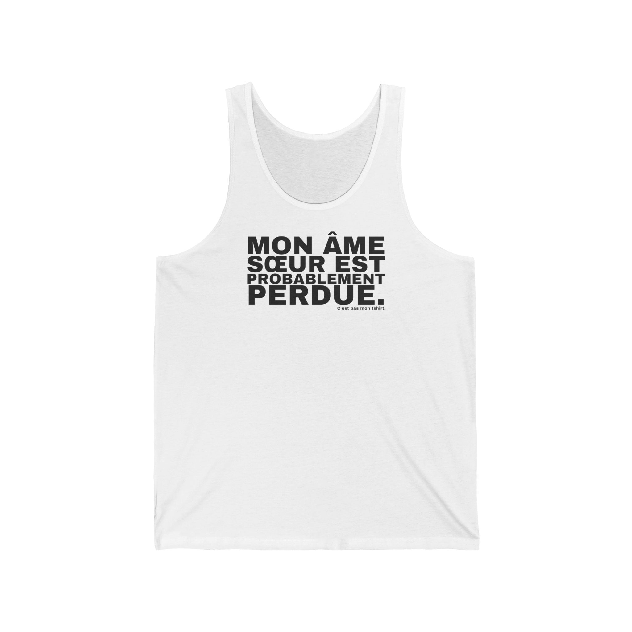 MON ÂME SŒUR EST PROBABLEMENT PERDUE.