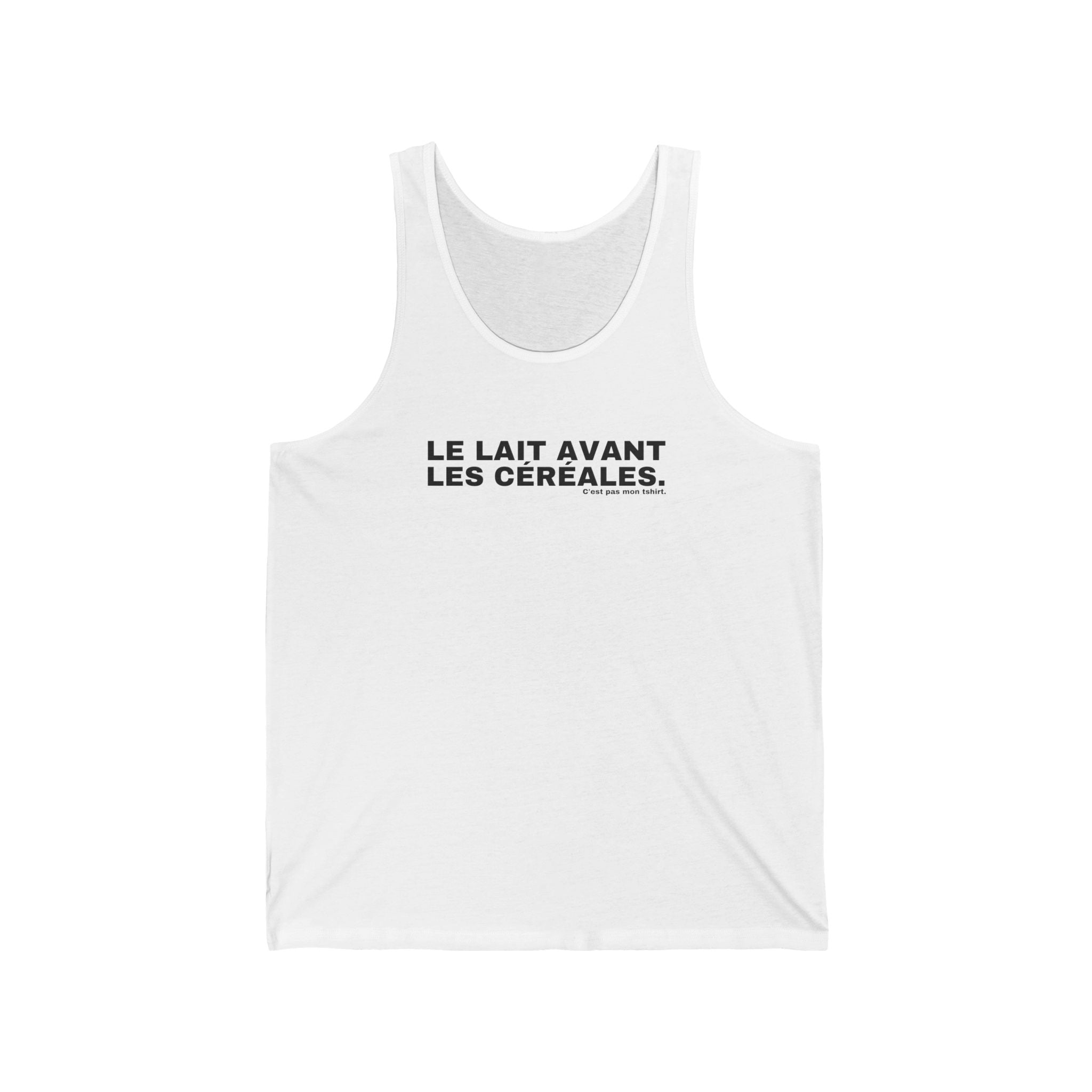 LE LAIT AVANT LES CÉRÉALES.