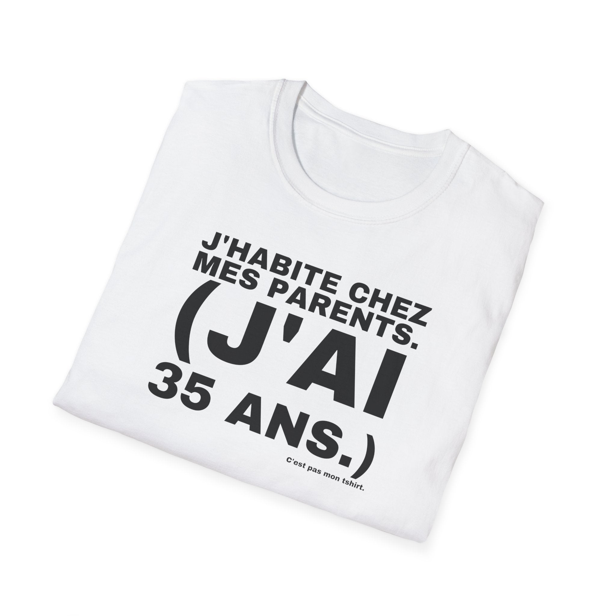 J'HABITE CHEZ MES PARENTS. (J'AI 35 ANS.)