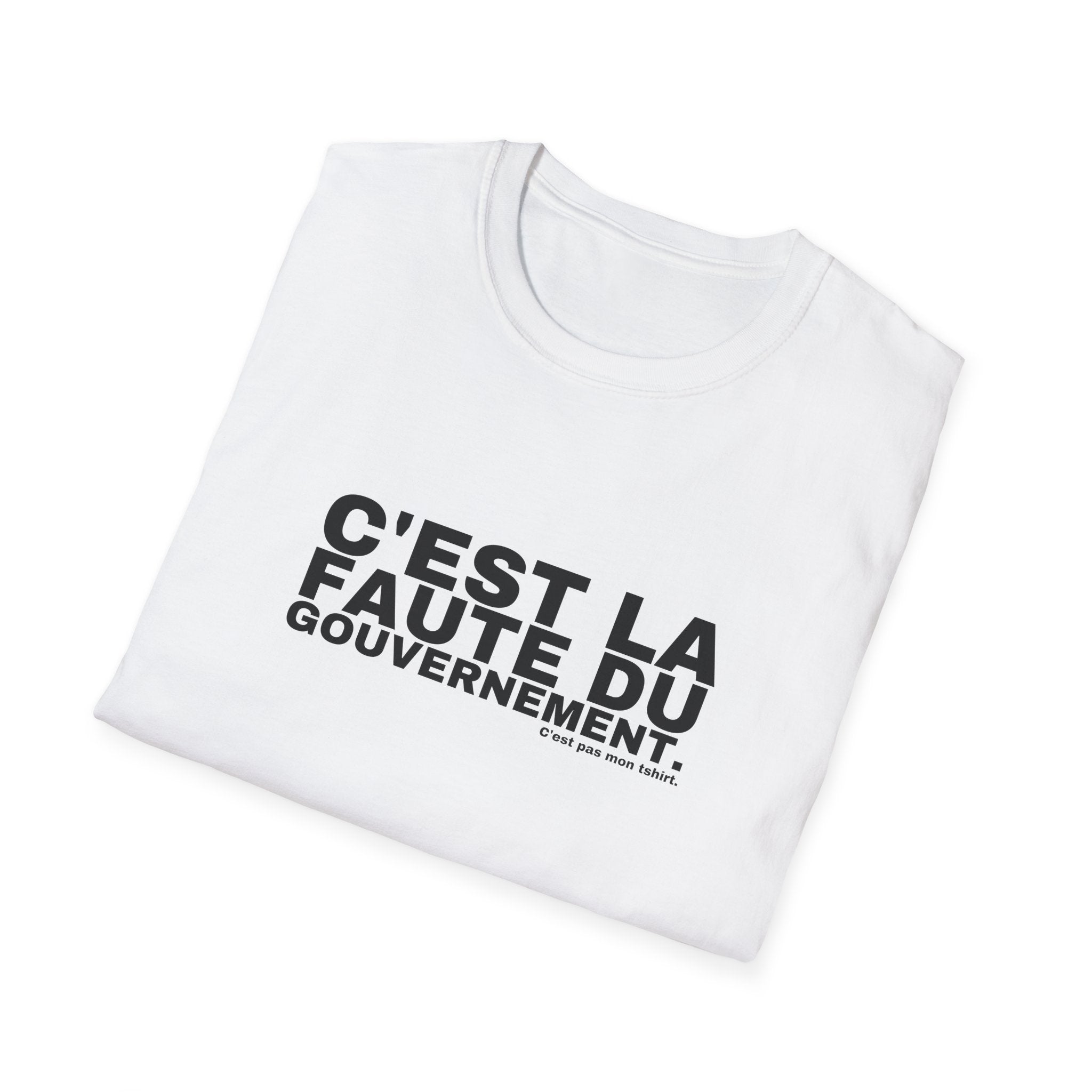 C'EST LA FAUTE DU GOUVERNEMENT.