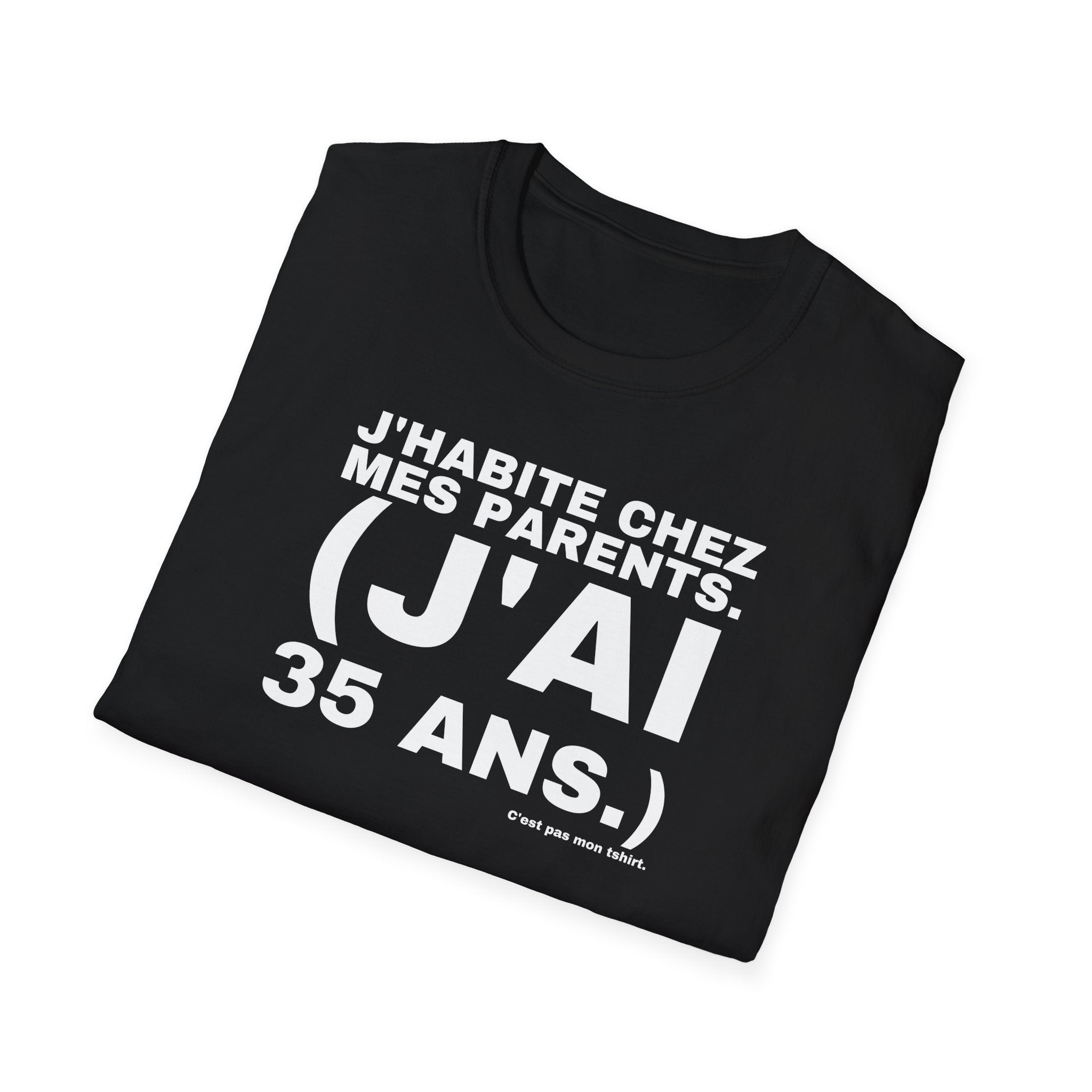 J'HABITE CHEZ MES PARENTS. (J'AI 35 ANS.)