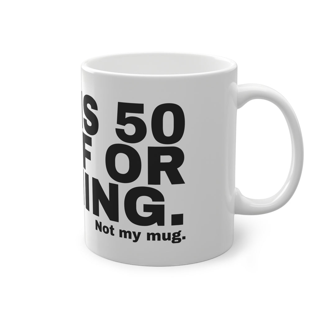 RUM IS 50 PROOF OR NOTHING.