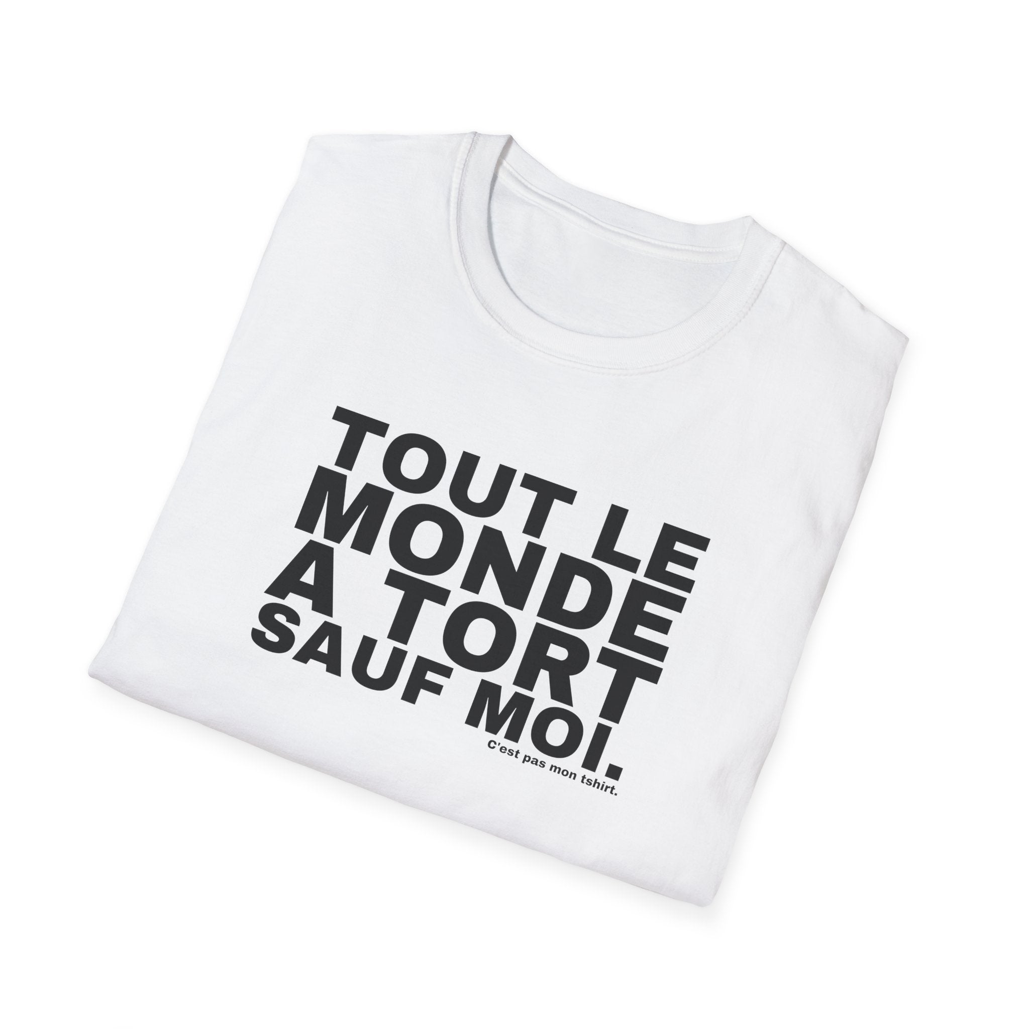 TOUT LE MONDE A TORT SAUF MOI.