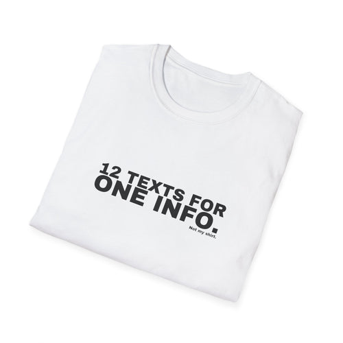 12 TEXTS FOR ONE INFO.
